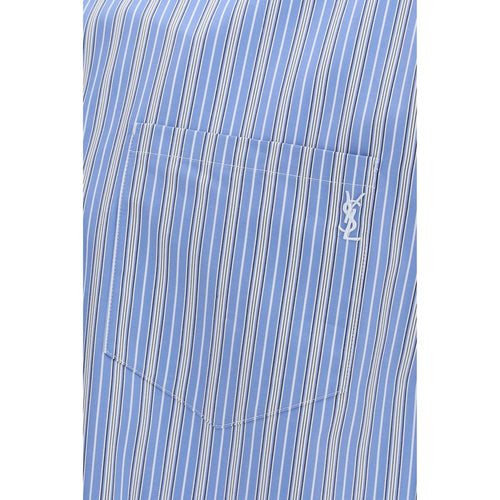 Saint Laurent Blue Cotton Shirt