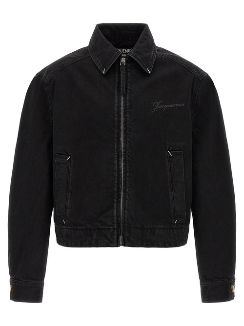 Jacquemus Black Cotton Denim Jacket