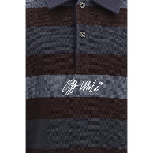 Off-White Multicolor Cotton Polo Shirt