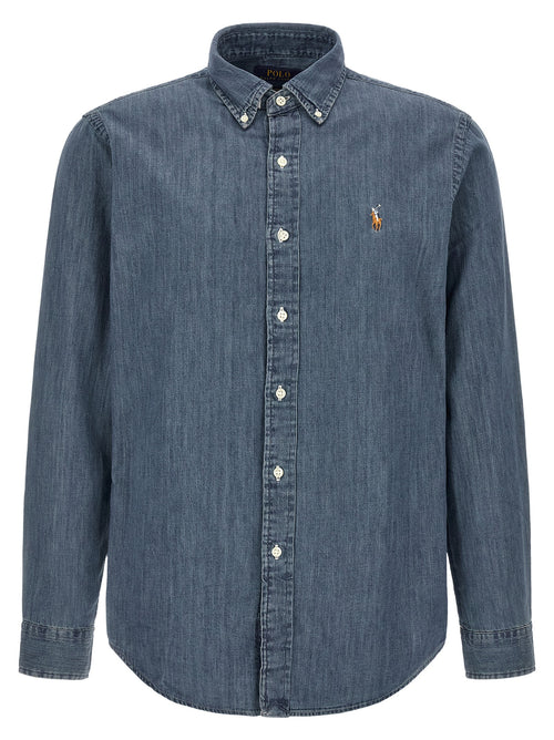 Polo Ralph Lauren Blue Cotton Blouse