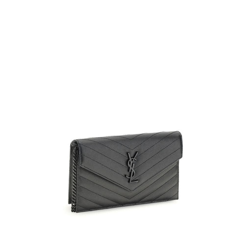 Saint Laurent Black Calf Leather Bos Taurus Wallet