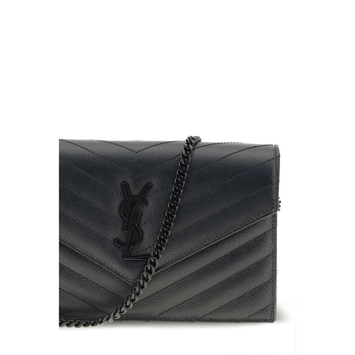Saint Laurent Black Calf Leather Bos Taurus Wallet