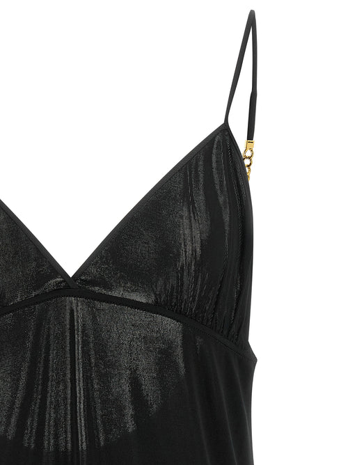 Saint Laurent Black Viscose Tank Tops