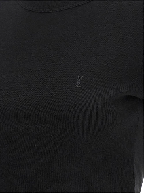 Saint Laurent Black Cotton T-Shirt
