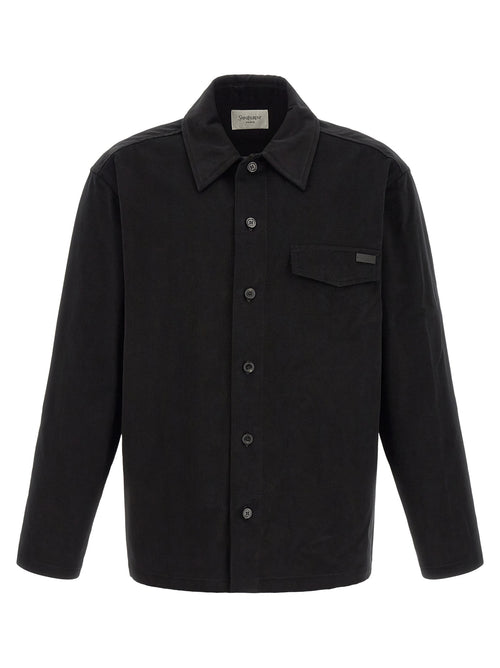 Saint Laurent Black Cotton Blouse