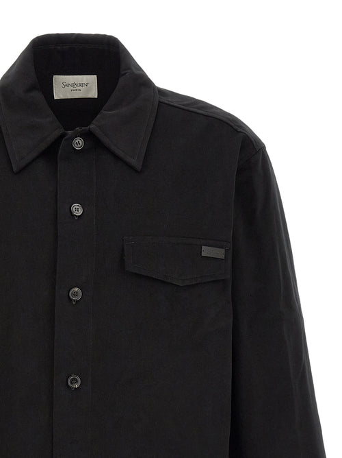 Saint Laurent Black Cotton Blouse