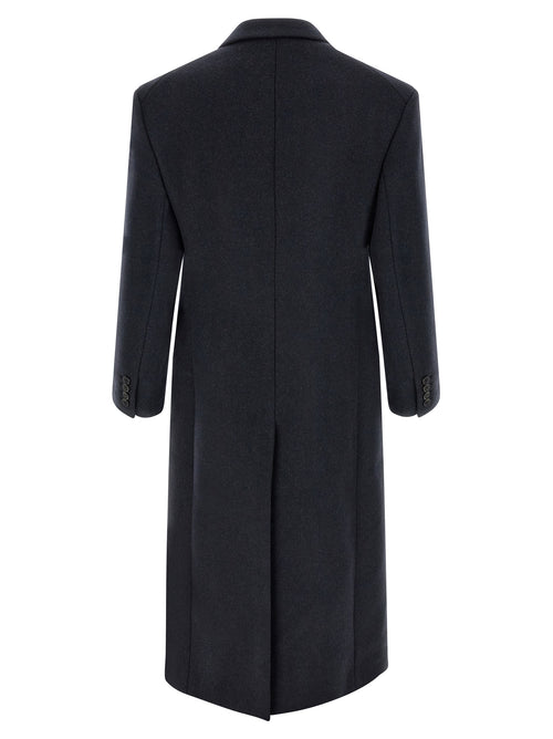 Saint Laurent Blue Wool Coat