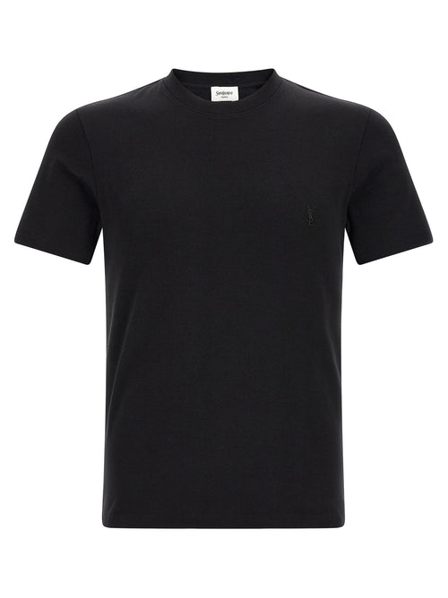 Saint Laurent Black Cotton T-Shirt