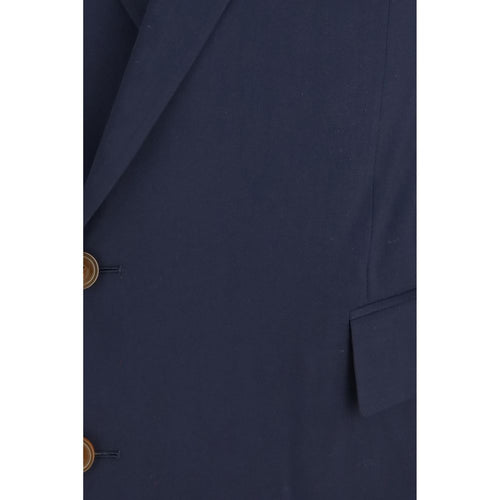 Vivienne Westwood Blue Wool Oves Aries Full-Length Jacket