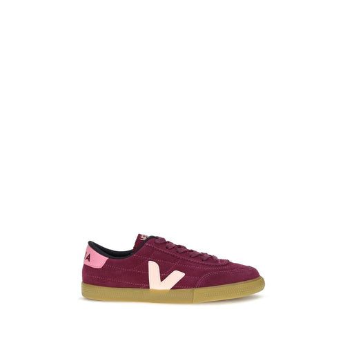 Veja Purple Calf Leather Bos Taurus Low Top Sneakers