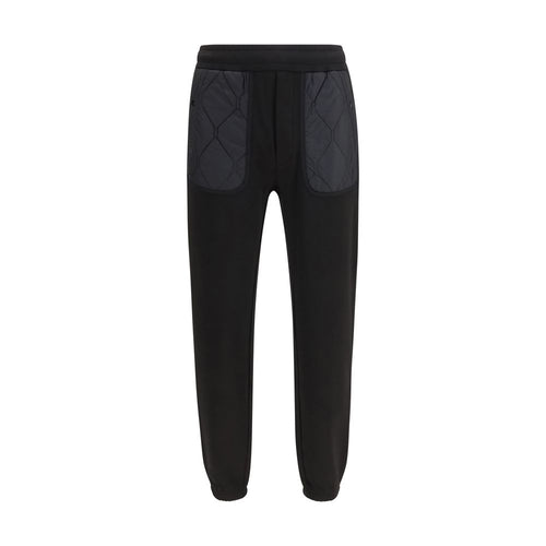 Moncler Black Cotton Athletic Pants