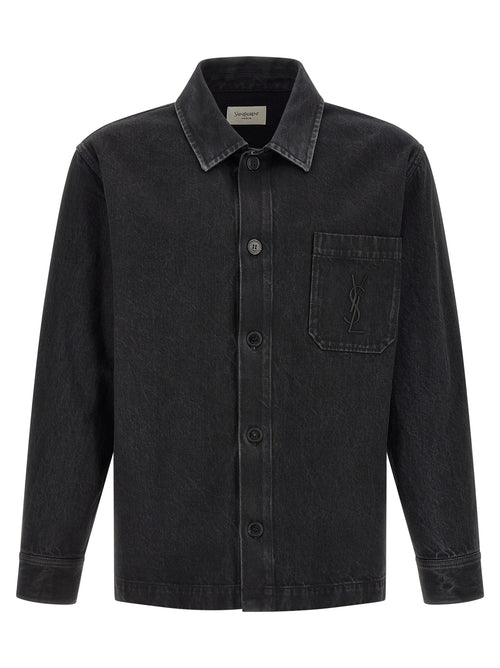 Saint Laurent Black Cotton Blouse