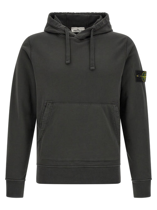 Stone Island Gray Cotton Sweatshirt