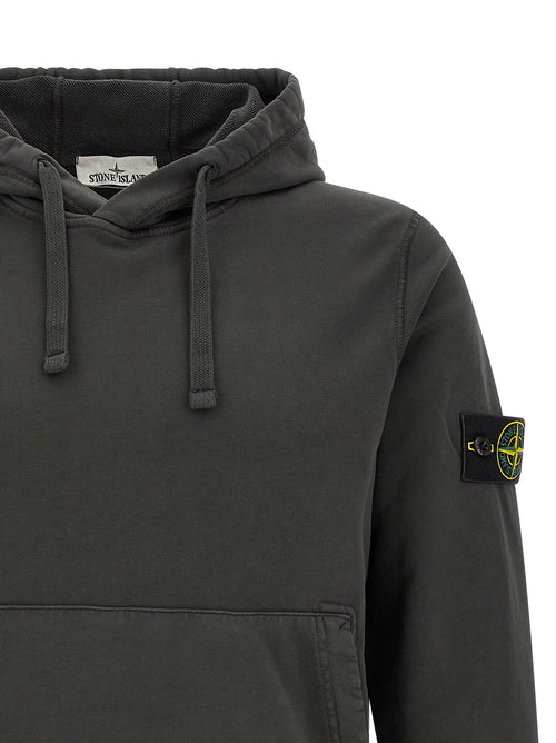 Stone Island Gray Cotton Sweatshirt