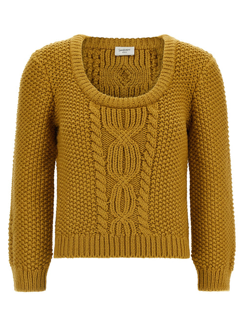 Saint Laurent Multicolor Wool Cardigan