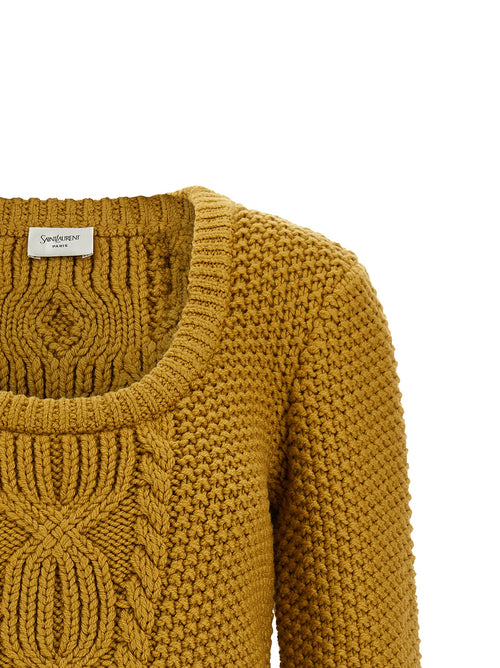 Saint Laurent Multicolor Wool Cardigan