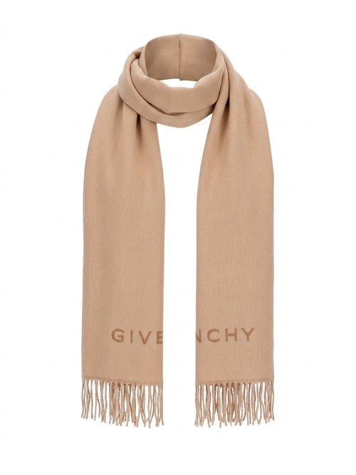 Givenchy Beige Virgin Wool Scarf