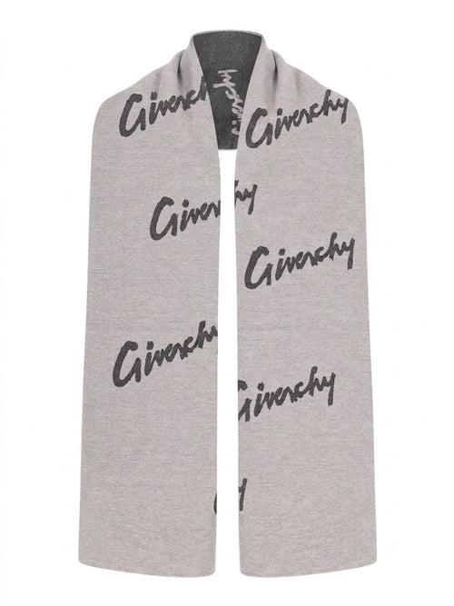 Givenchy Gray Wool Scarf