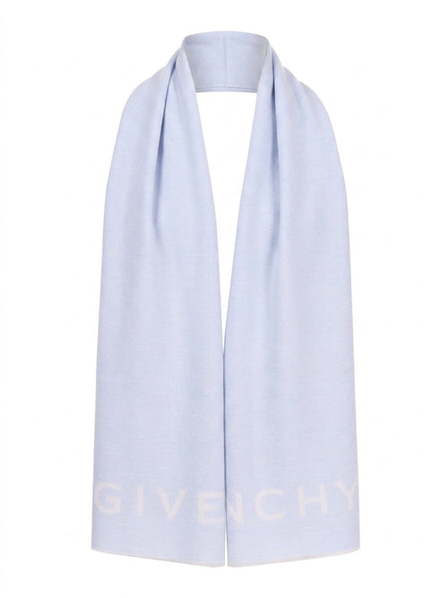 Givenchy Blue Wool Scarf