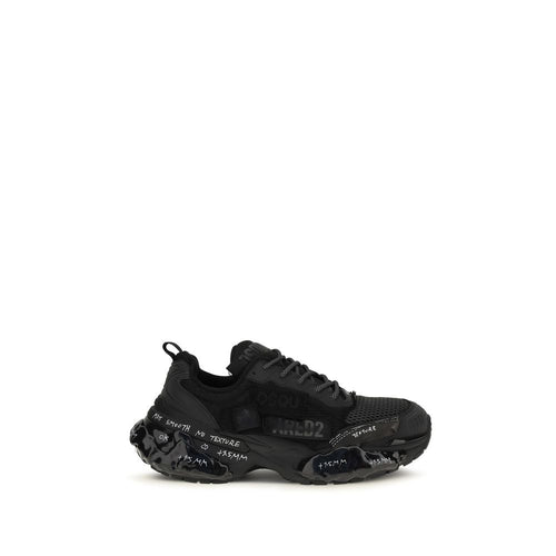 Dsquared² Black Polyester Athletic Sneakers