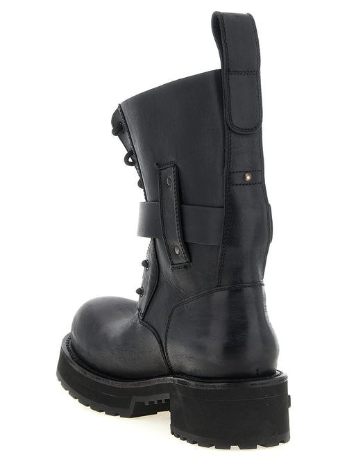 Balenciaga Black Calfskin Ankle Boots