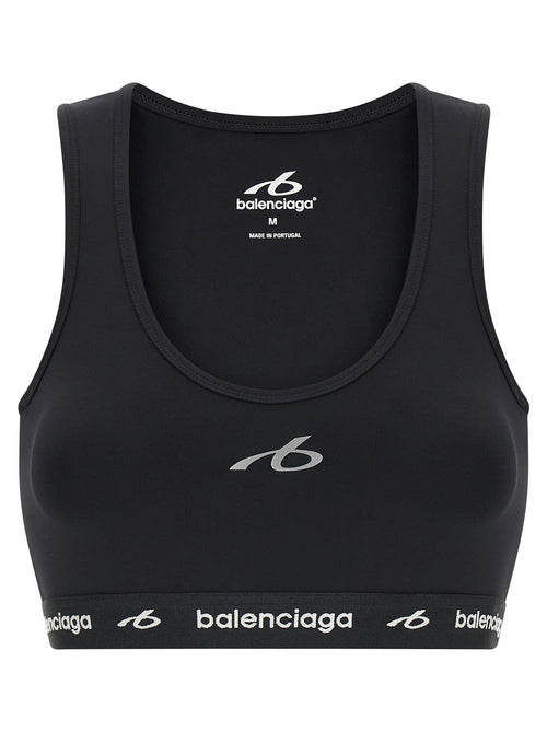 Balenciaga Black Polyamide Sport Bra