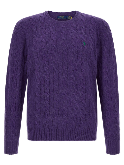 Polo Ralph Lauren Purple Wool Cardigan