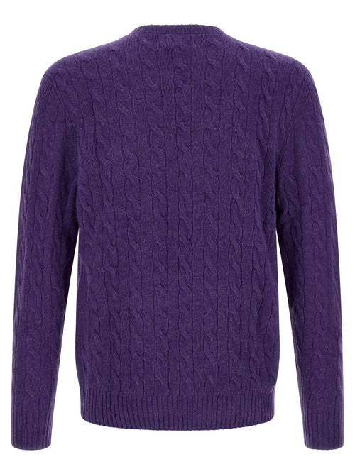 Polo Ralph Lauren Purple Wool Cardigan