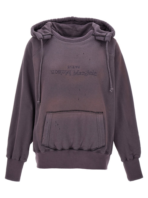 Maison Margiela Purple Cotton Hoodie