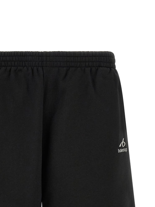 Balenciaga Black Cotton Bermuda Shorts