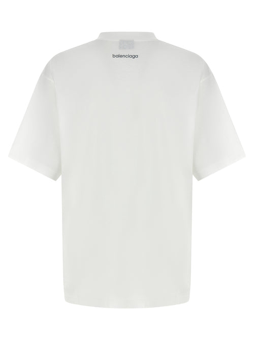 Balenciaga White Cotton T-Shirt