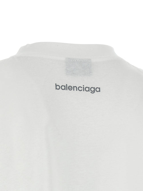 Balenciaga White Cotton T-Shirt