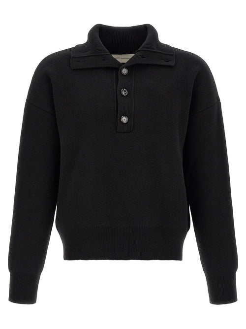 Ami Paris Black Wool Cardigan