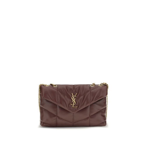 Saint Laurent Bordeaux Lamb Ovis Aries Shoulder Bag