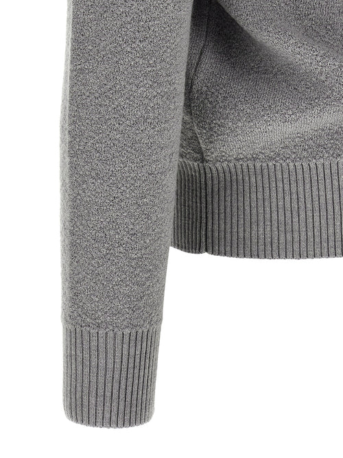 Stone Island Gray Virgin Wool Cardigan