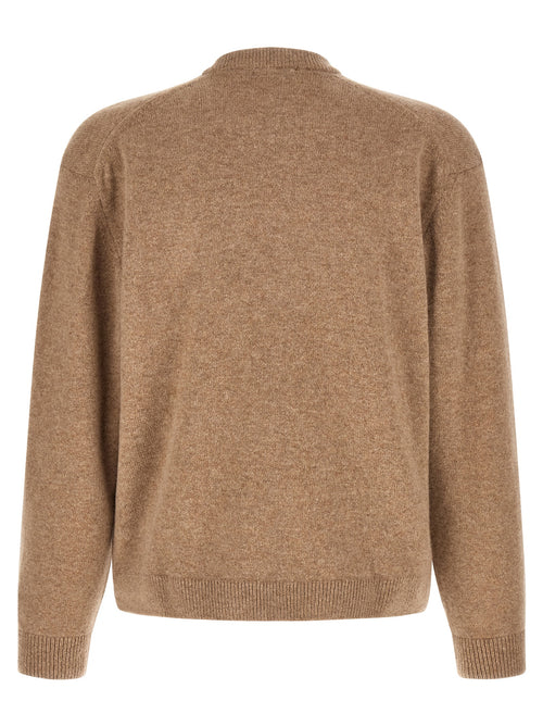 Maison Kitsuné Beige Wool Cardigan