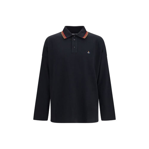 Vivienne Westwood Black Cotton Polo Shirt