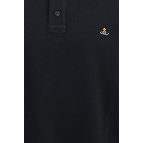 Vivienne Westwood Black Cotton Polo Shirt