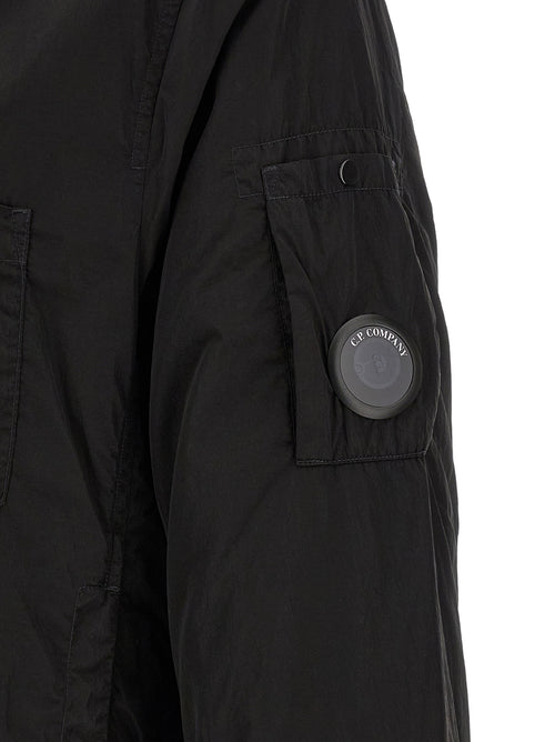 C.P. Company Black Polyamide Full-Length Jacket