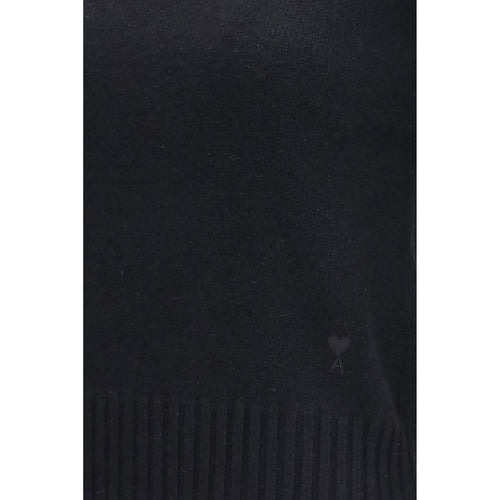 Ami Paris Black Cashmere Turtleneck
