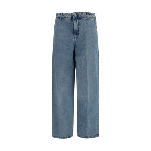 Ami Paris Blue Cotton Jeans Denim