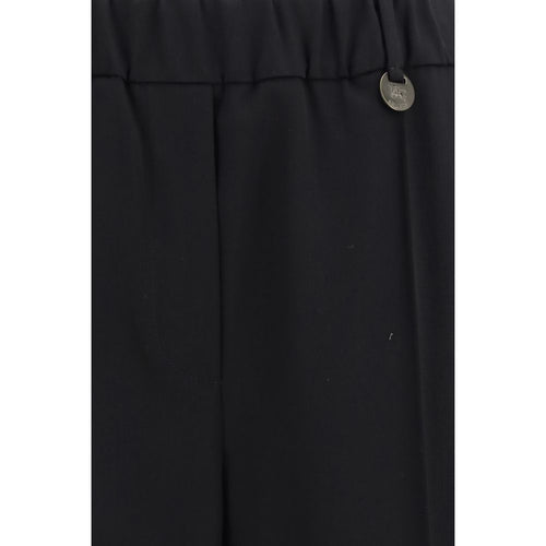 Burberry Black Wool Oves Aries Joggers (Workout Pants)
