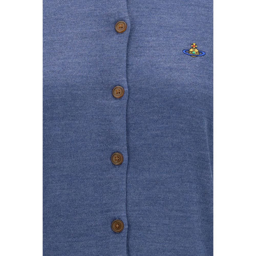 Vivienne Westwood Blue Wool Oves Aries Cardigan