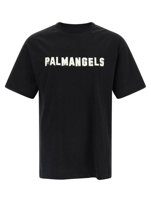Palm Angels Black Cotton T-Shirt