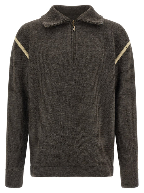 Maison Margiela Gray Wool Cardigan