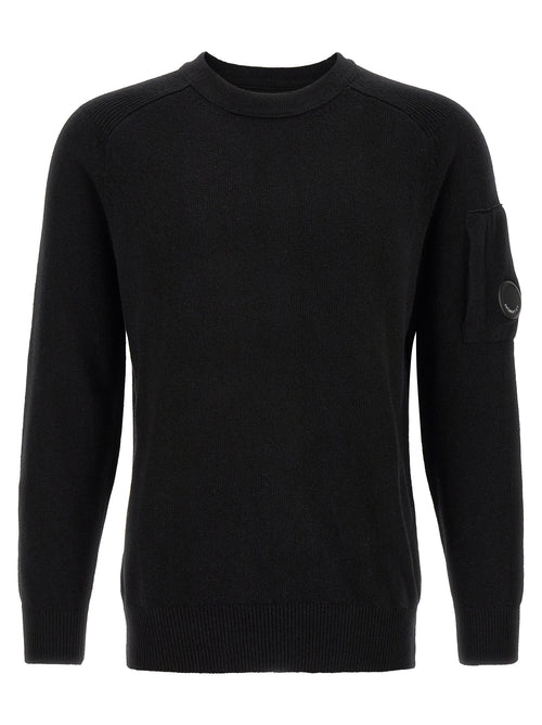 C.P. Company Black Wool Cardigan