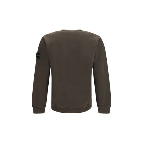 Stone Island Brown Cotton Sweatshirt