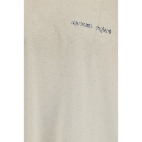 Represent Beige Cotton T-Shirt