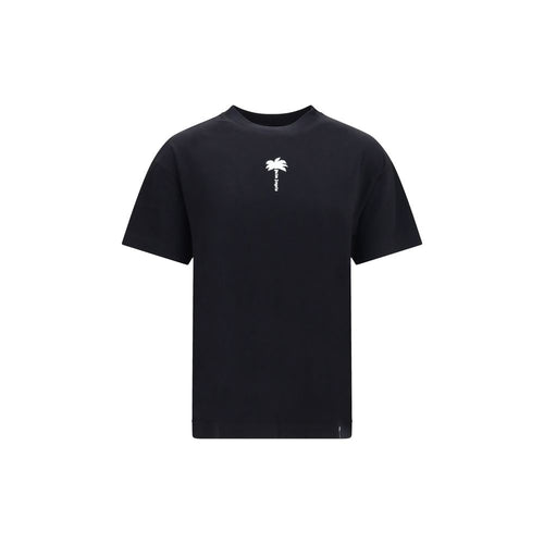 Palm Angels Black Cotton T-Shirt