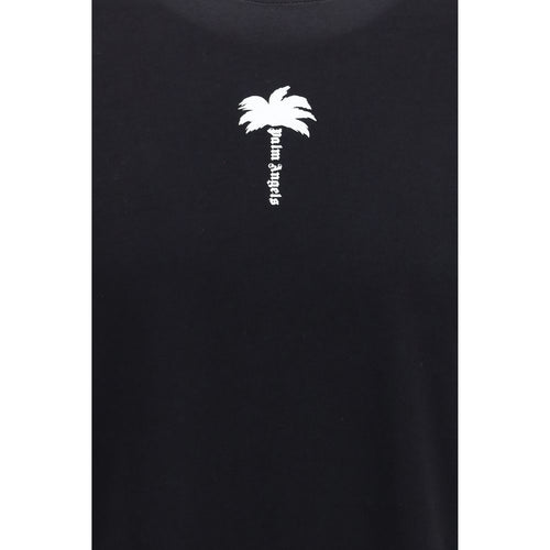 Palm Angels Black Cotton T-Shirt